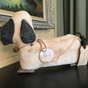Handmade Primitive Rustic Sheep Lamb Black and White